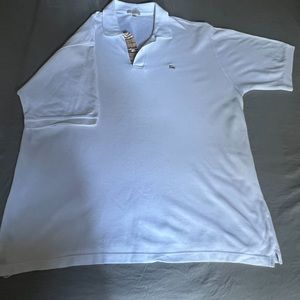 BURBERRY / London Men's White Polo Size XXL